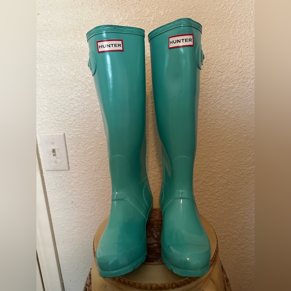 Hunter rain boots 🌧️turquoise UK 3 US 5